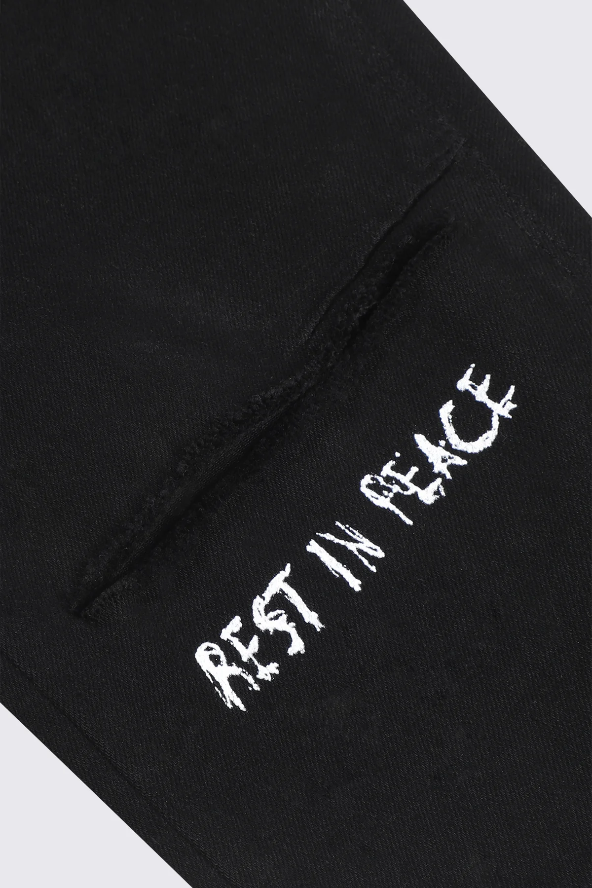 BRYANT SKINNY JEAN | BLACK REST IN PEACE
