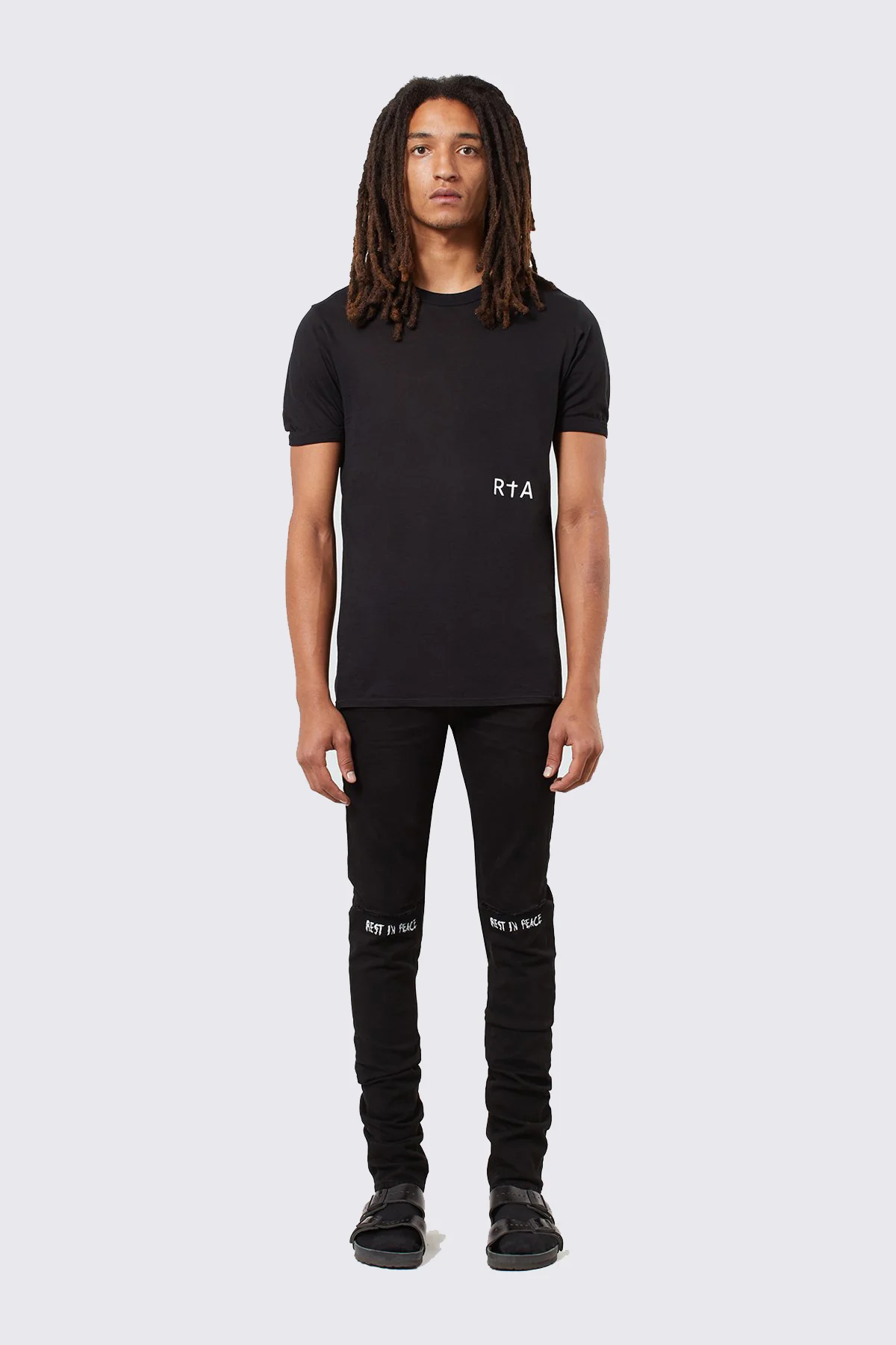 BRYANT SKINNY JEAN | BLACK REST IN PEACE