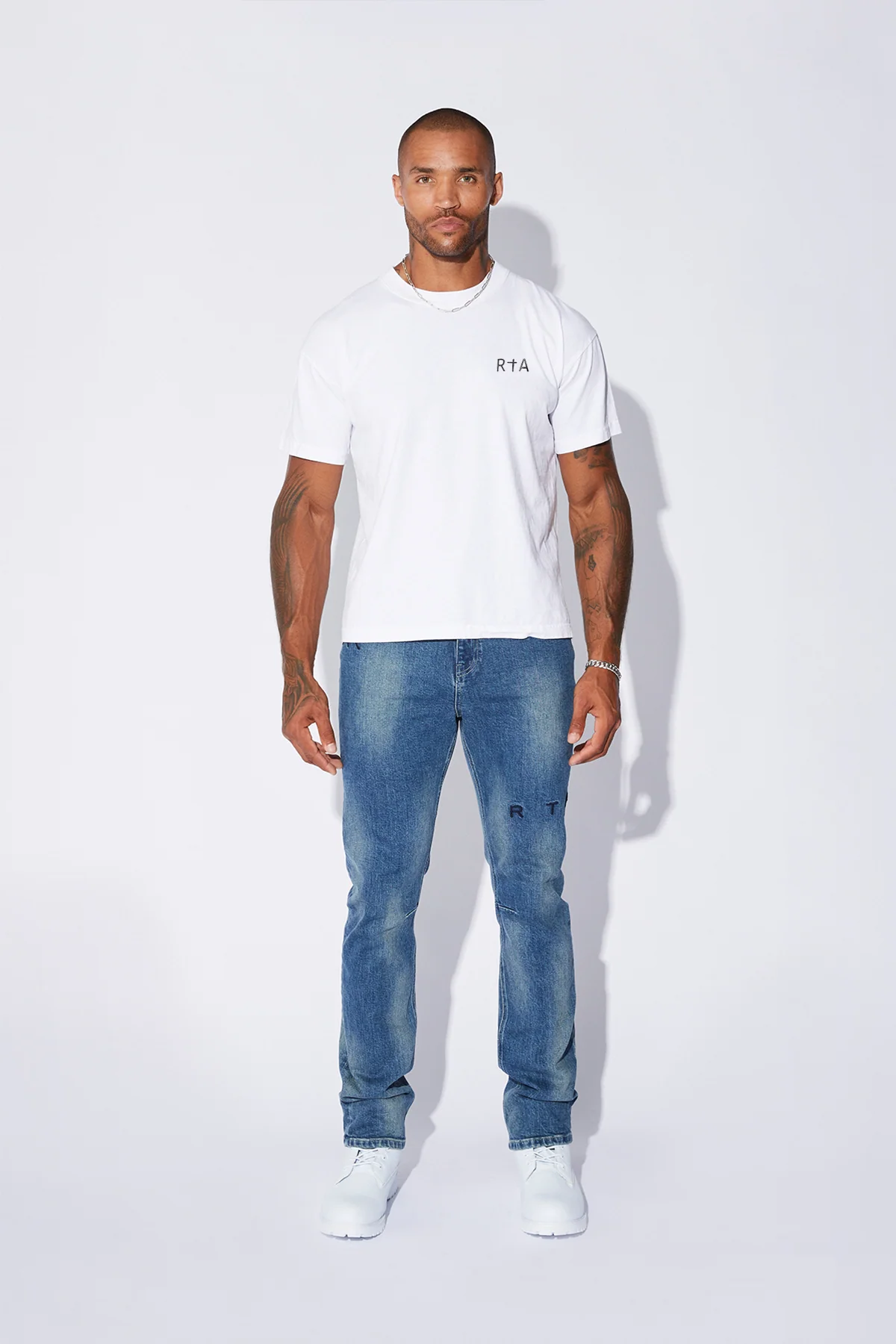 COLIN SHORT SLEEVE TEE | WHITE CHEST LOGO