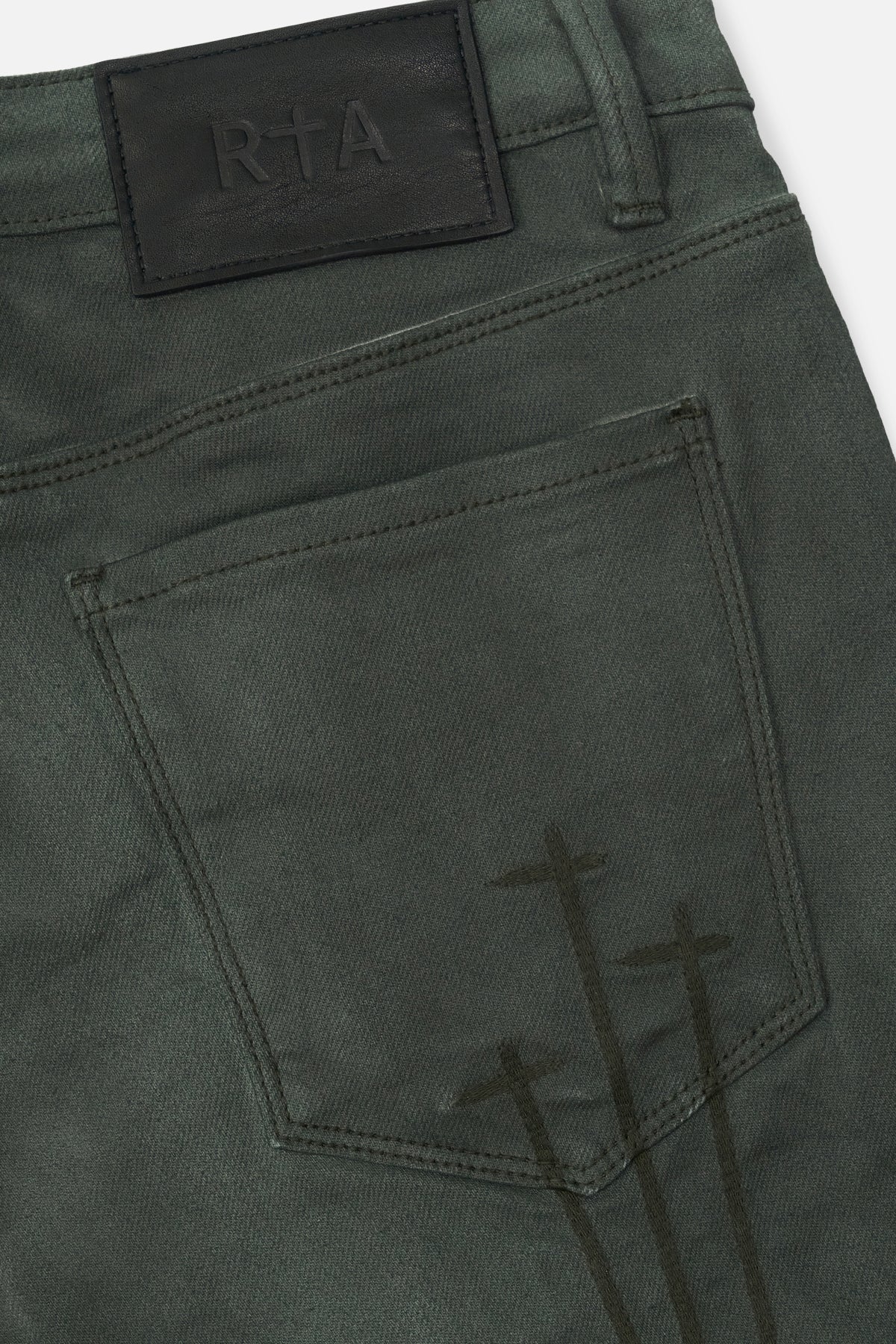 BRYANT SKINNY JEAN | DUSTY OLIVE TRIPLE CROSS