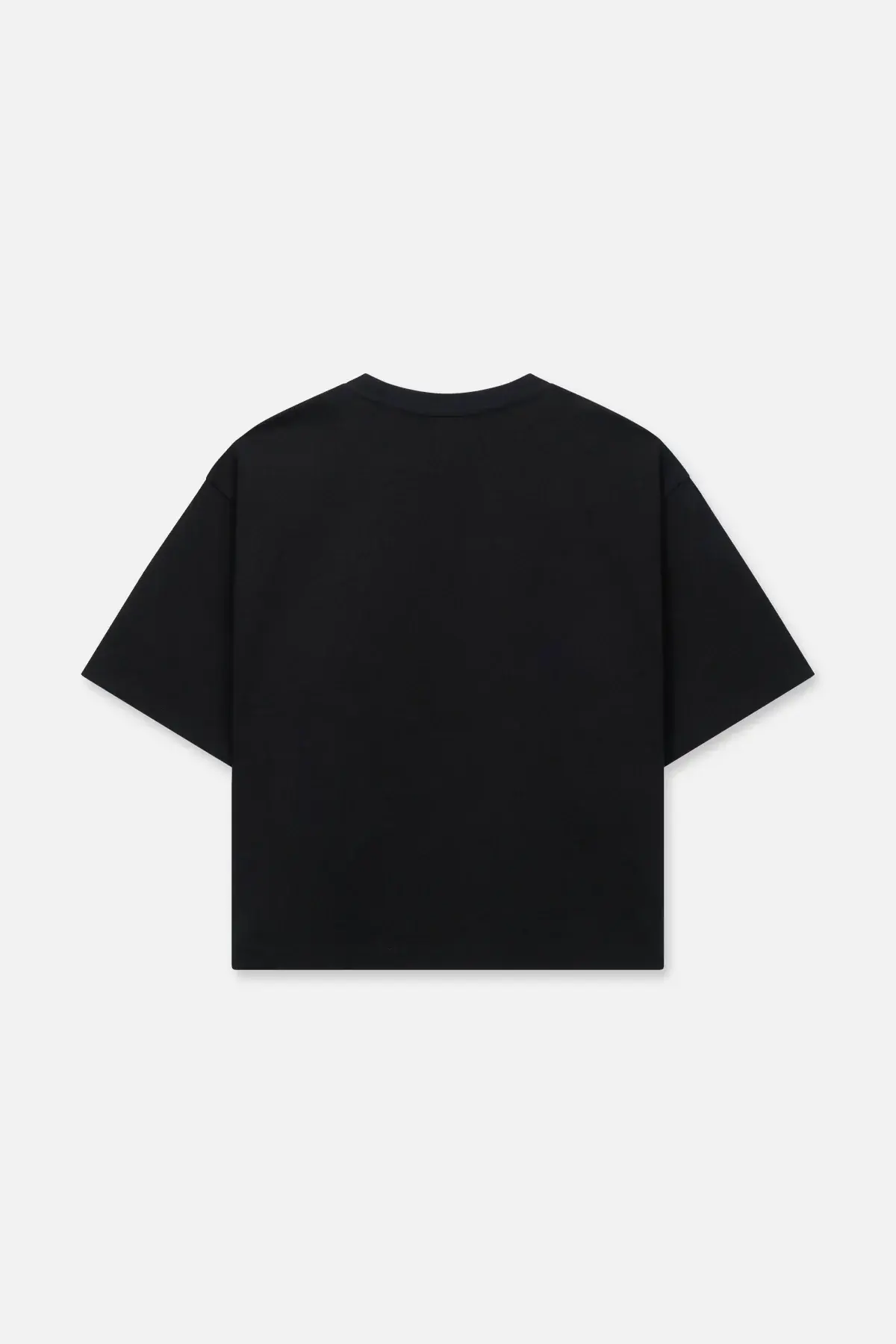 AUSTIN CROPPED SHORT SLEEVE TEE | BLACK LICENSE PLATE