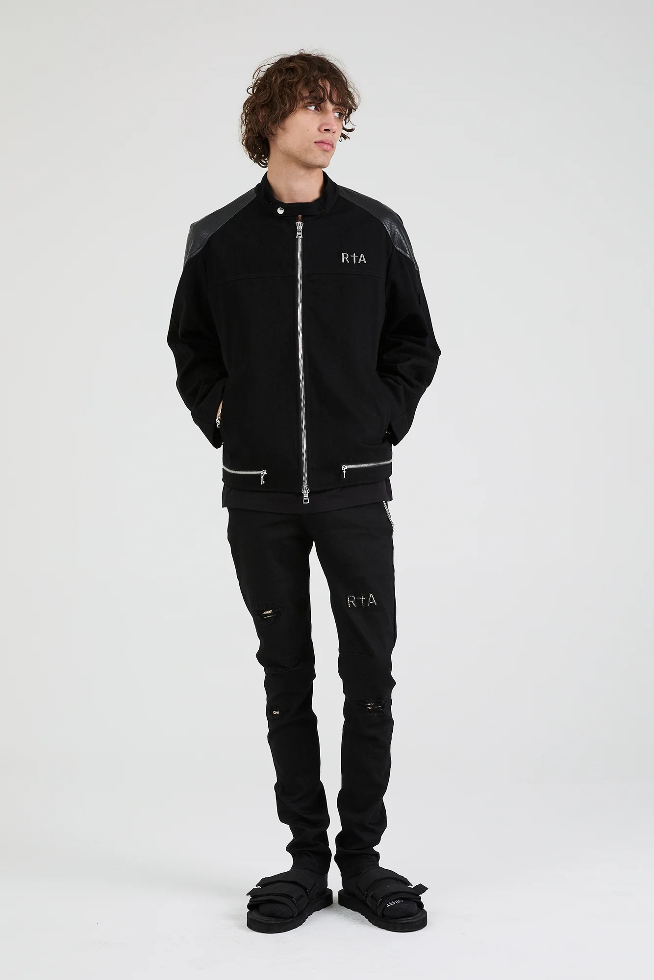 BAXTER DENIM JACKET | BLACK SNAKE