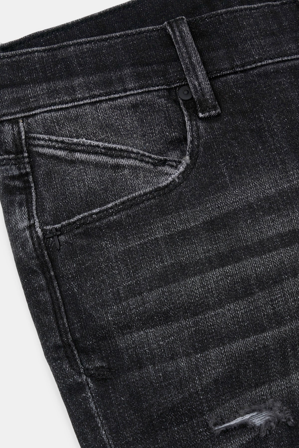 BRYANT RIPPED SKINNY JEAN | DISTRESSED GREY