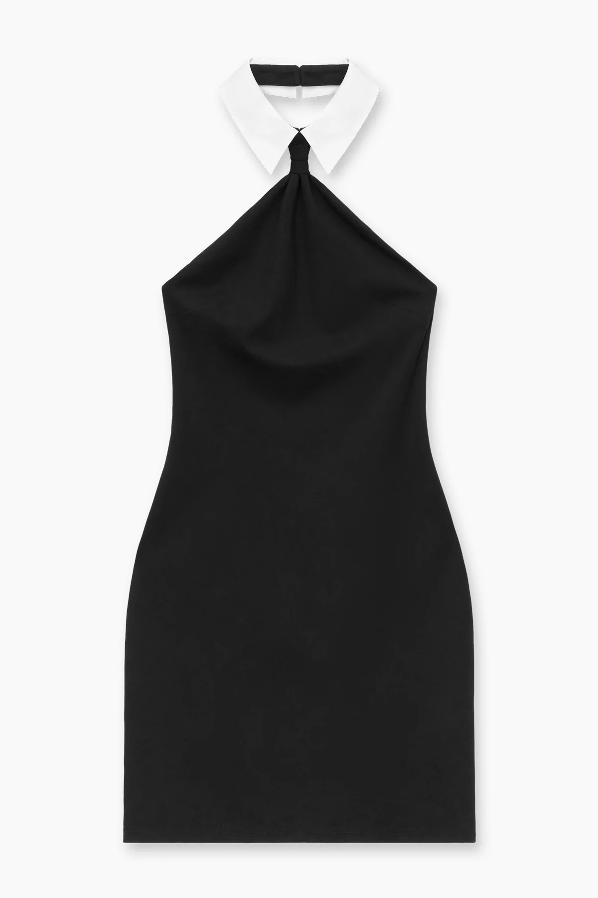 AVELINE COLLAR DRESS | BLACK