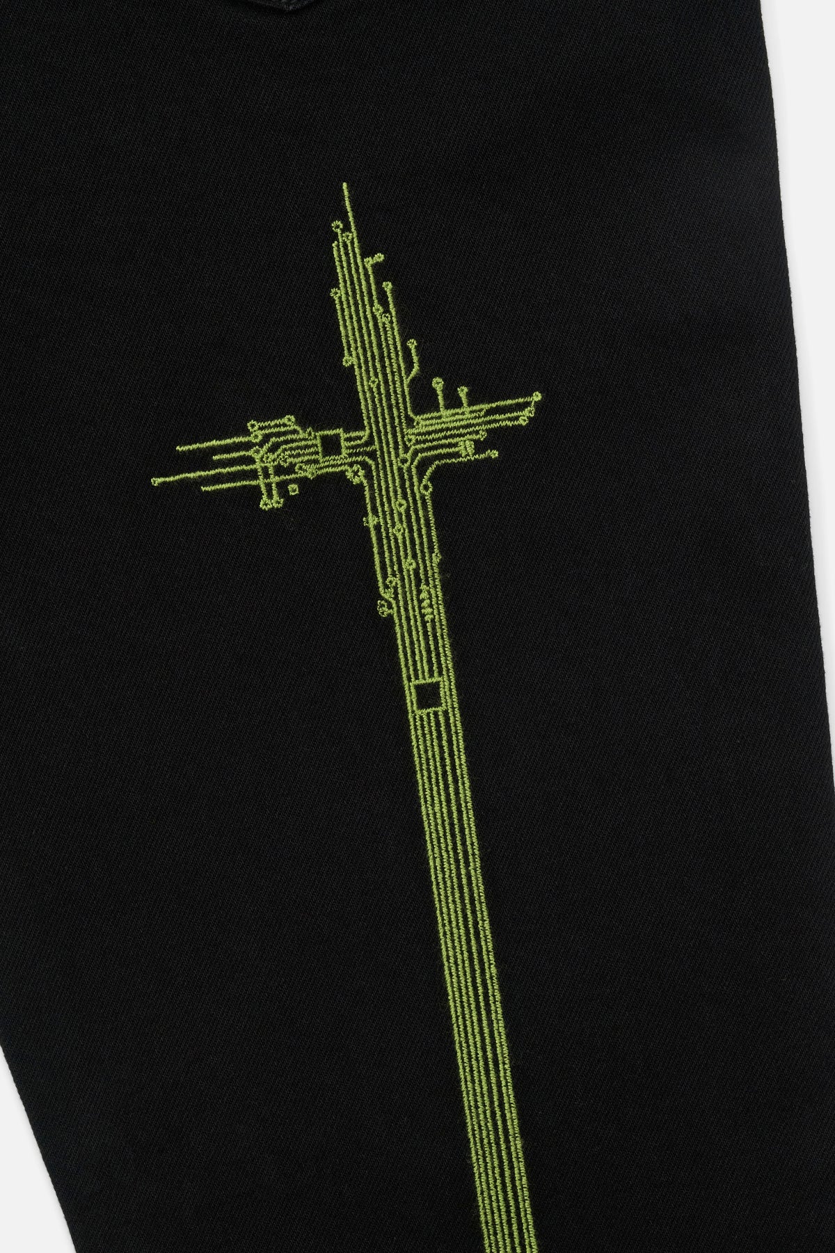 BRYANT SKINNY JEAN | BLACK GREEN DIGITAL CROSS