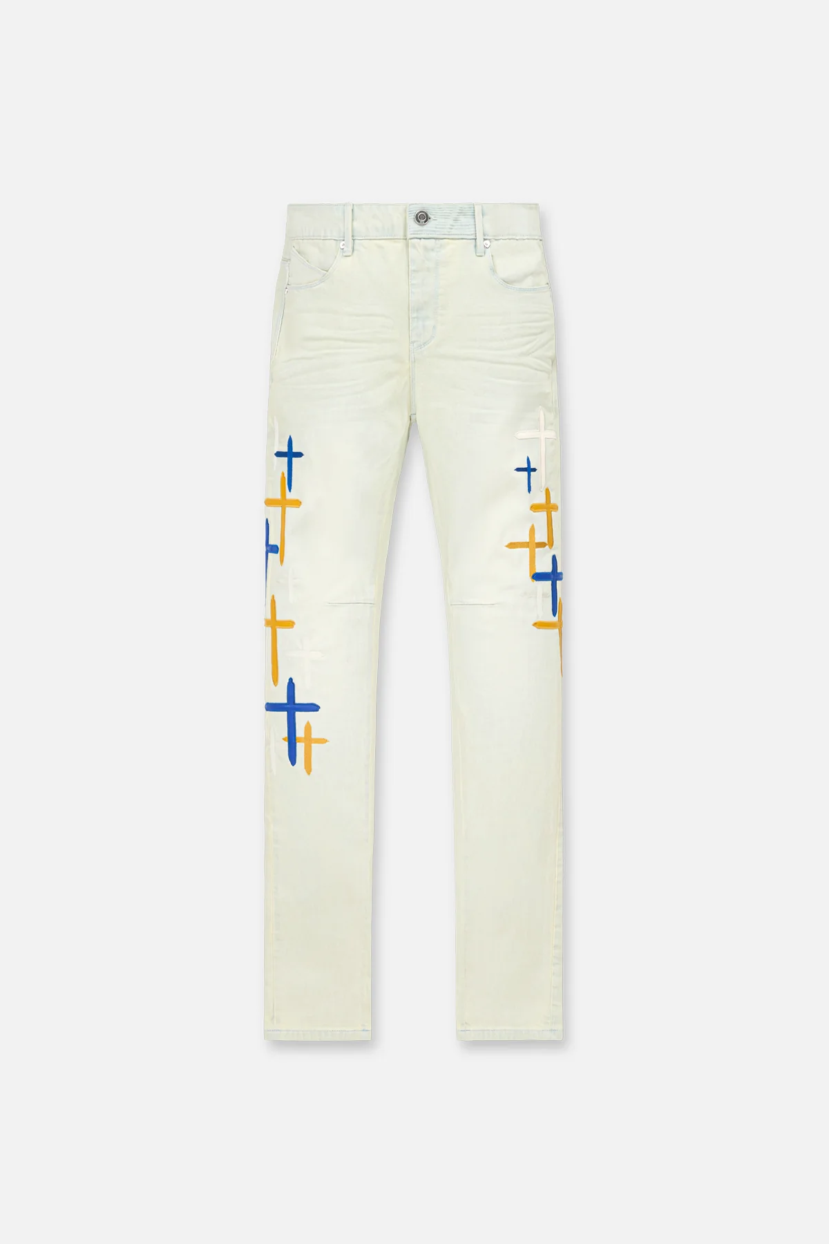 BRYANT SKINNY JEAN | STORMY SKY CROSS PATCH