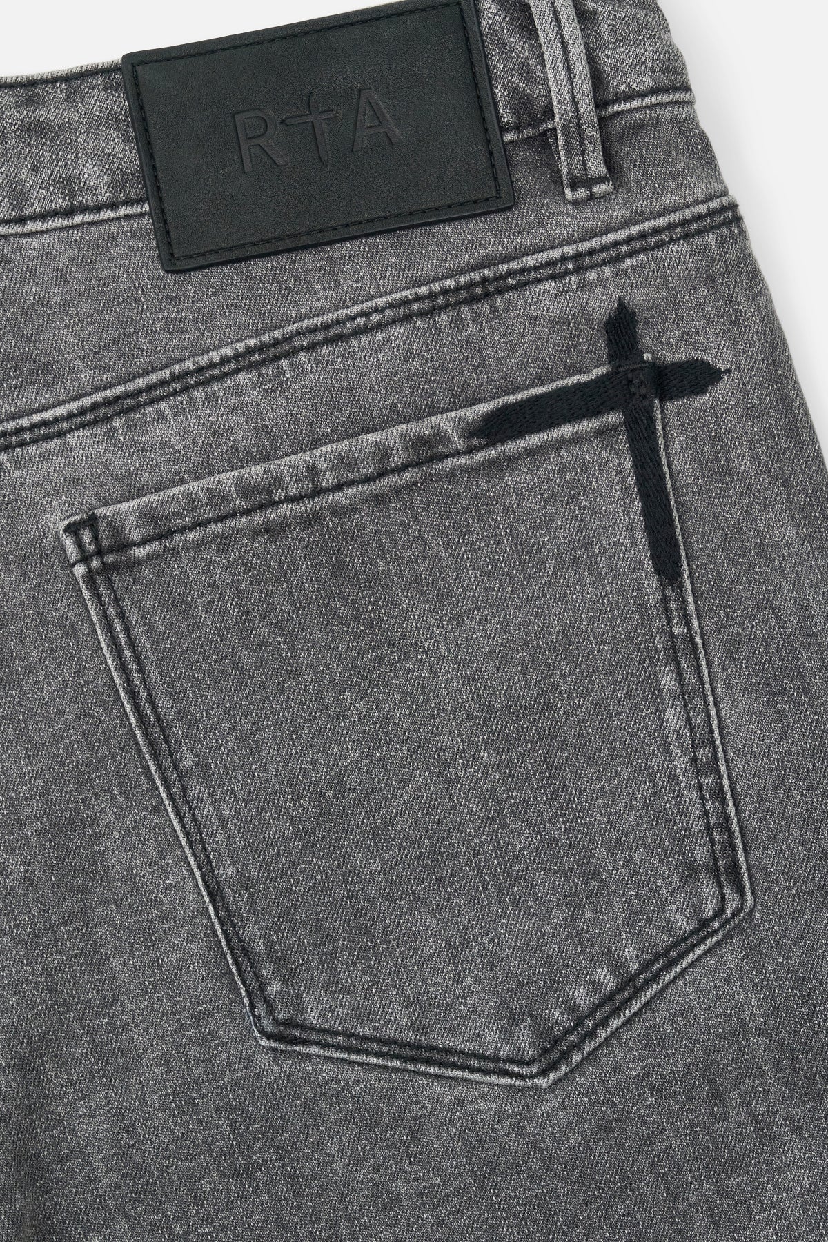 BRYANT SKINNY JEAN | CLOUDED MIST CROSS PATCH
