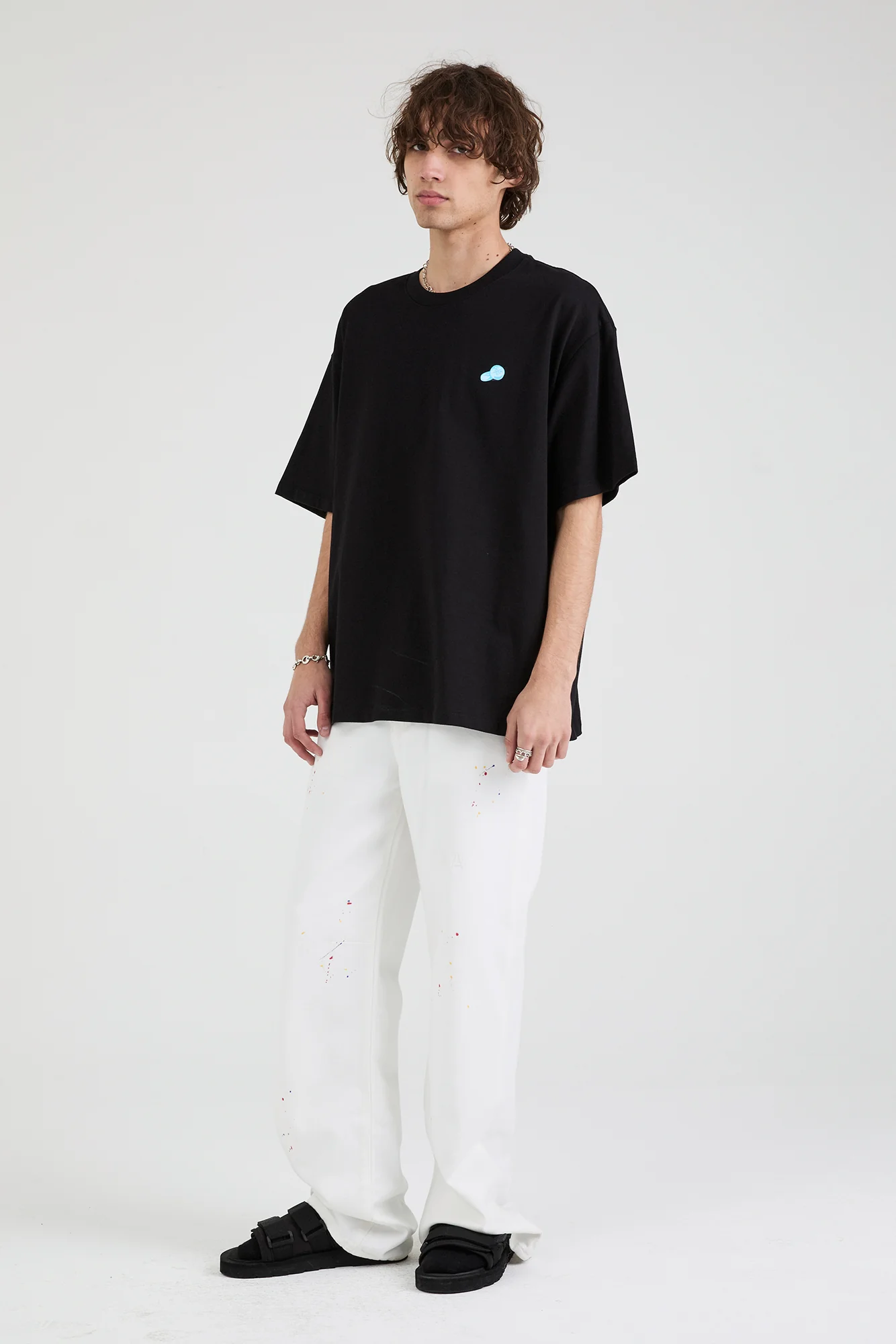 COLIN OVERSIZED SHORT SLEEVE TEE | BLACK CONTRABAND