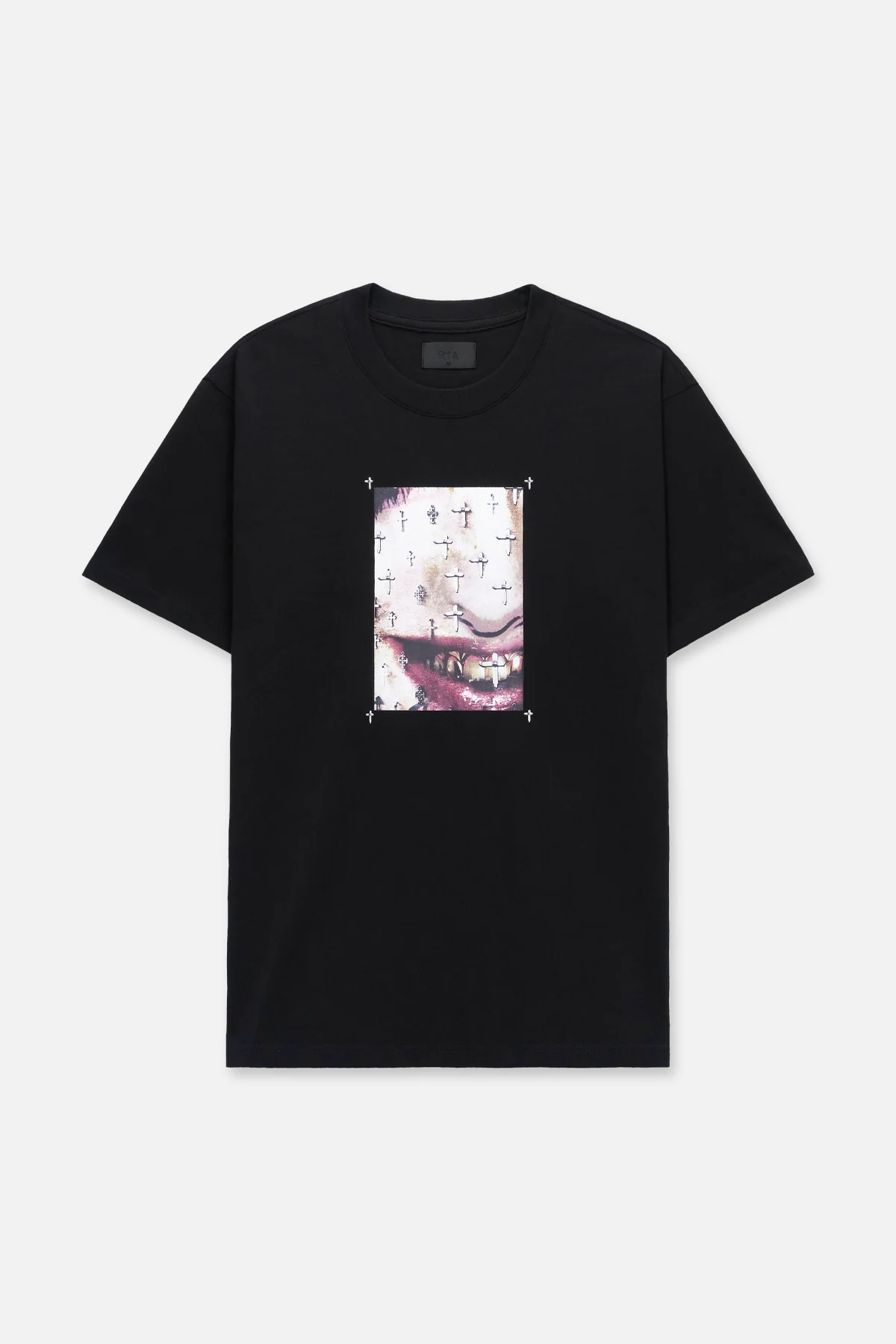 COLIN OVERSIZED SHORT SLEEVE TEE | BLACK CROSS GRILLZ