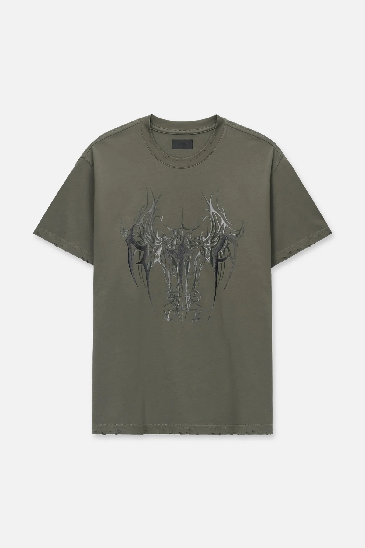 COLIN OVERSIZED SHORT SLEEVE TEE | OLIVE CYBER SIGILISM