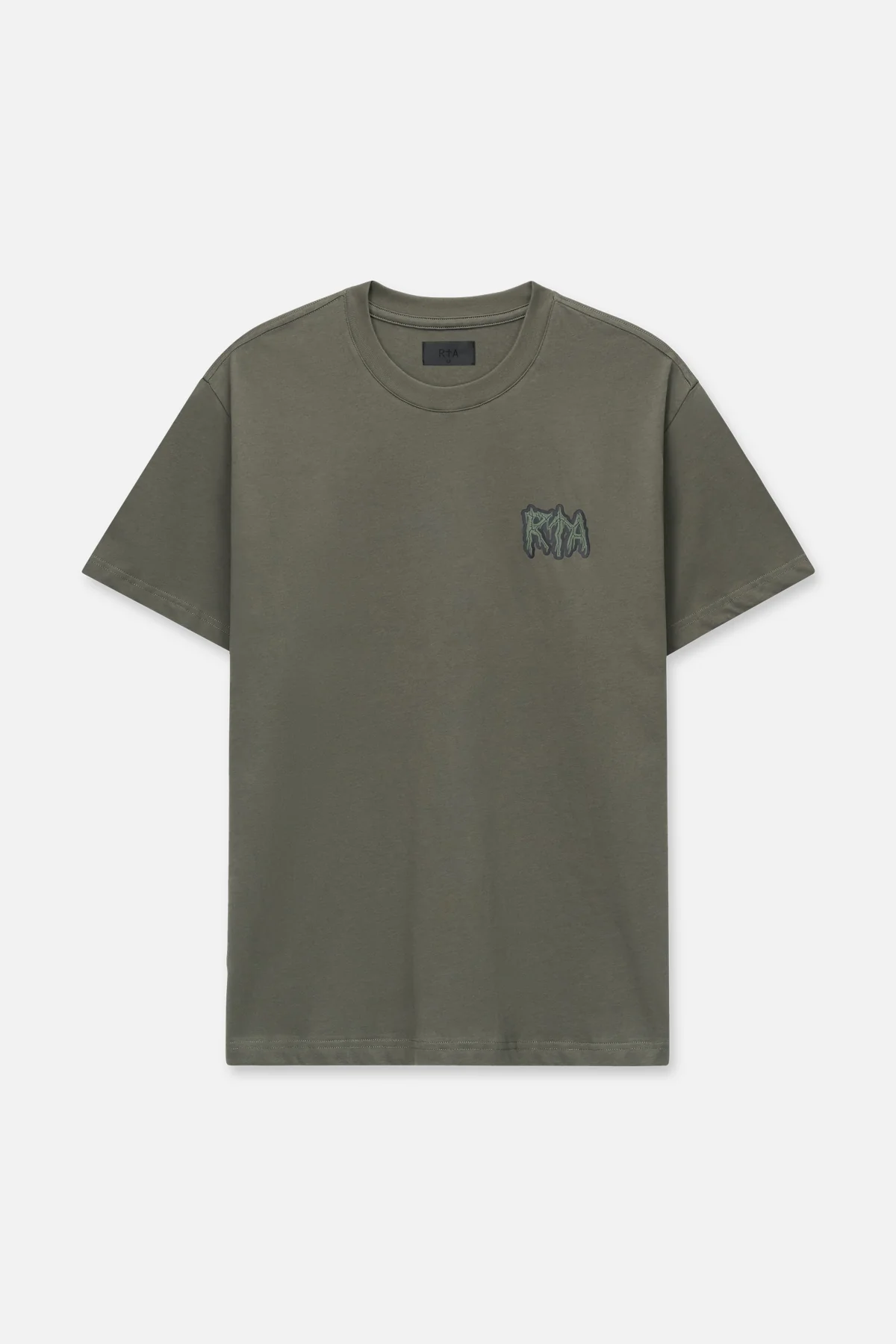 COLIN OVERSIZED SHORT SLEEVE TEE | OLIVE RTA SIGILISM