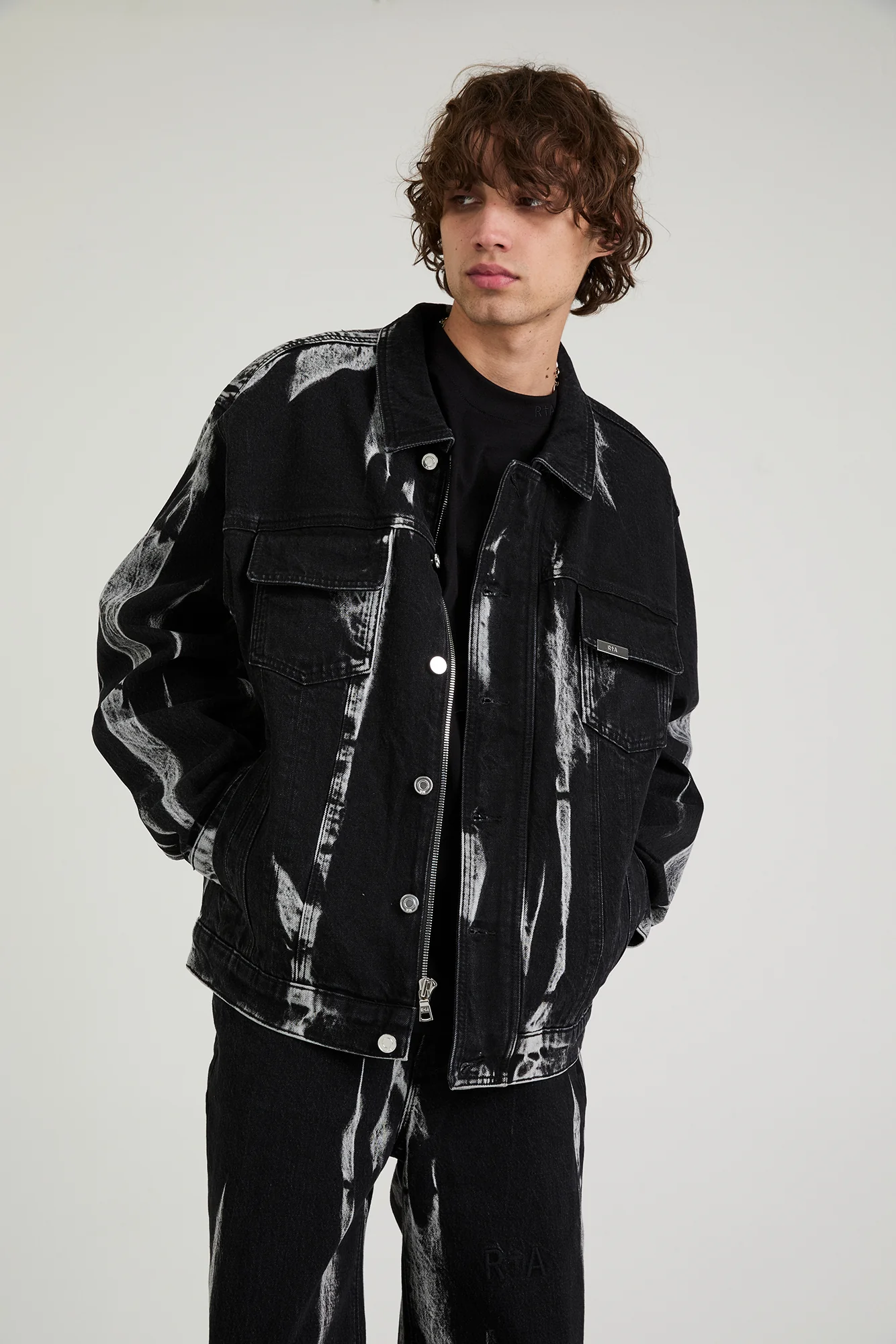DANNY DENIM JACKET | BLACK MARQUINA