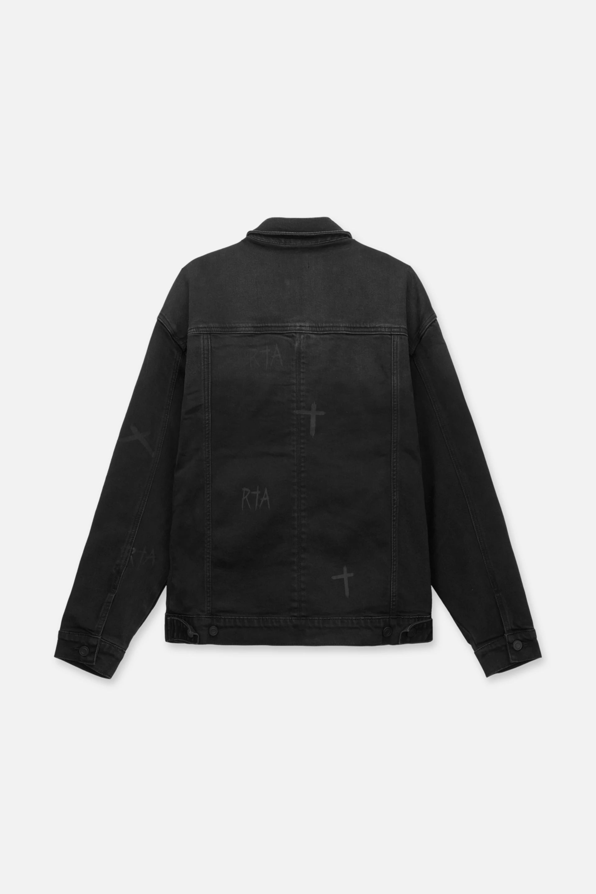 DANNY DENIM JACKET | CHARCOAL DISTRESSED