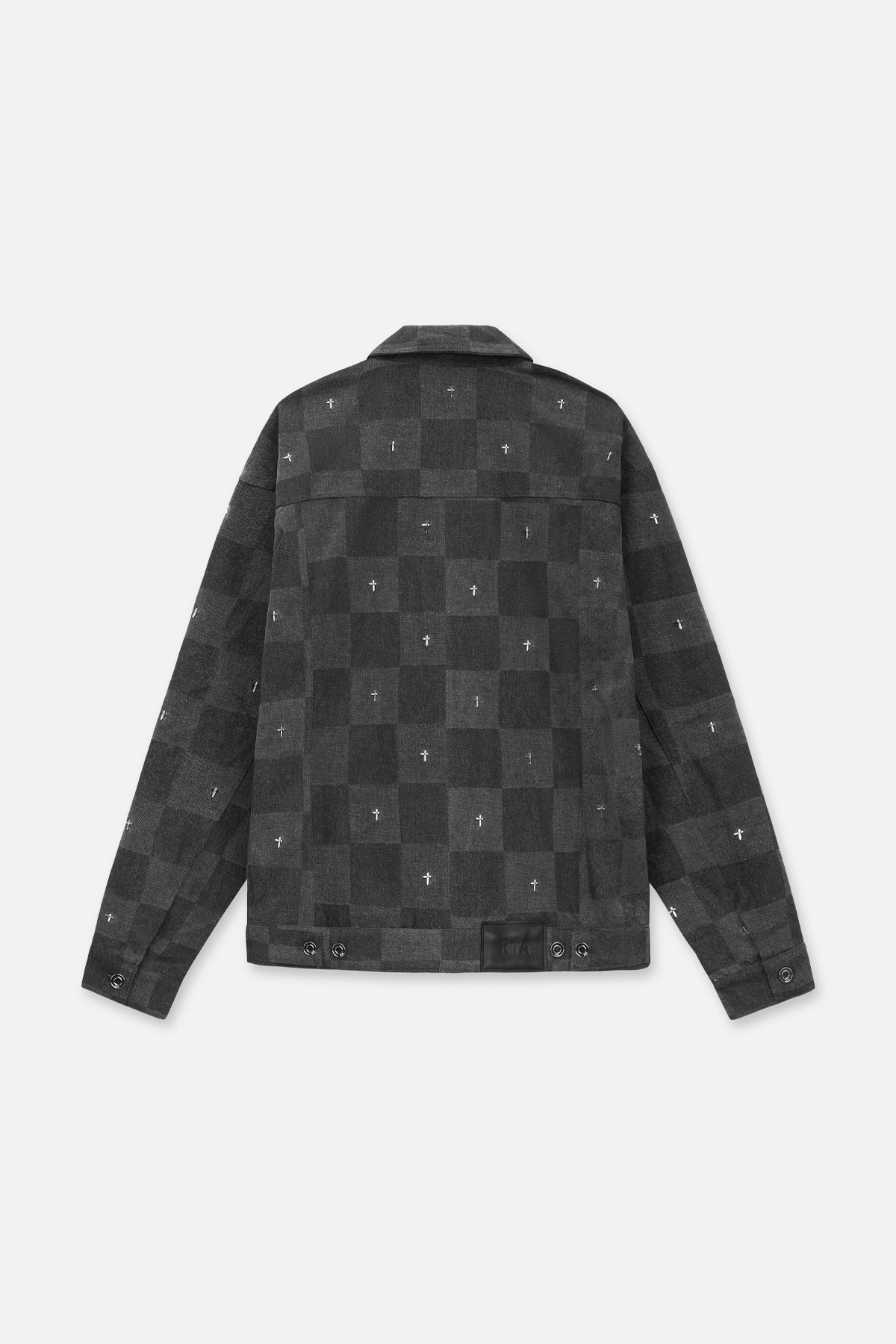 DANNY DENIM JACKET | GREY CROSS CHECKER