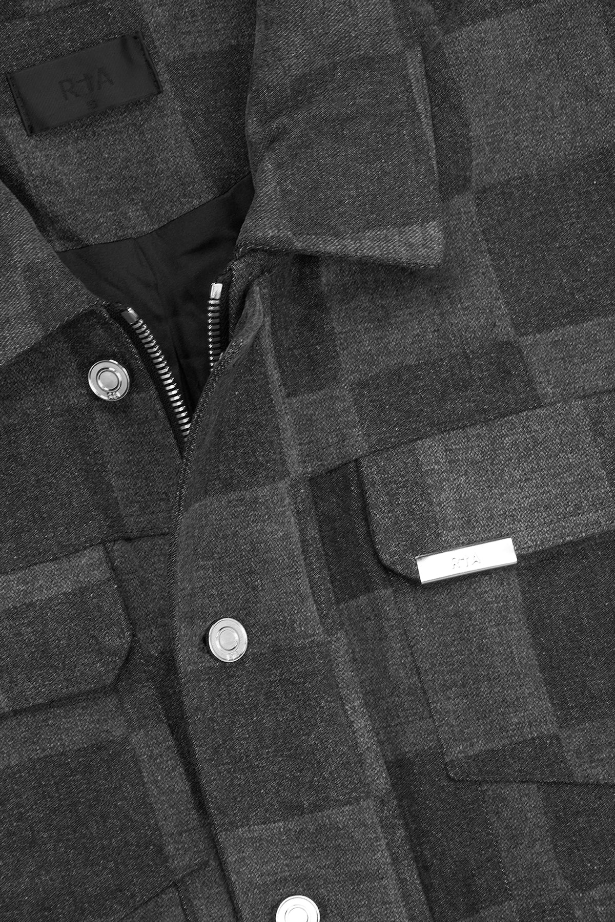 DANNY DENIM JACKET | GREY CROSS CHECKER