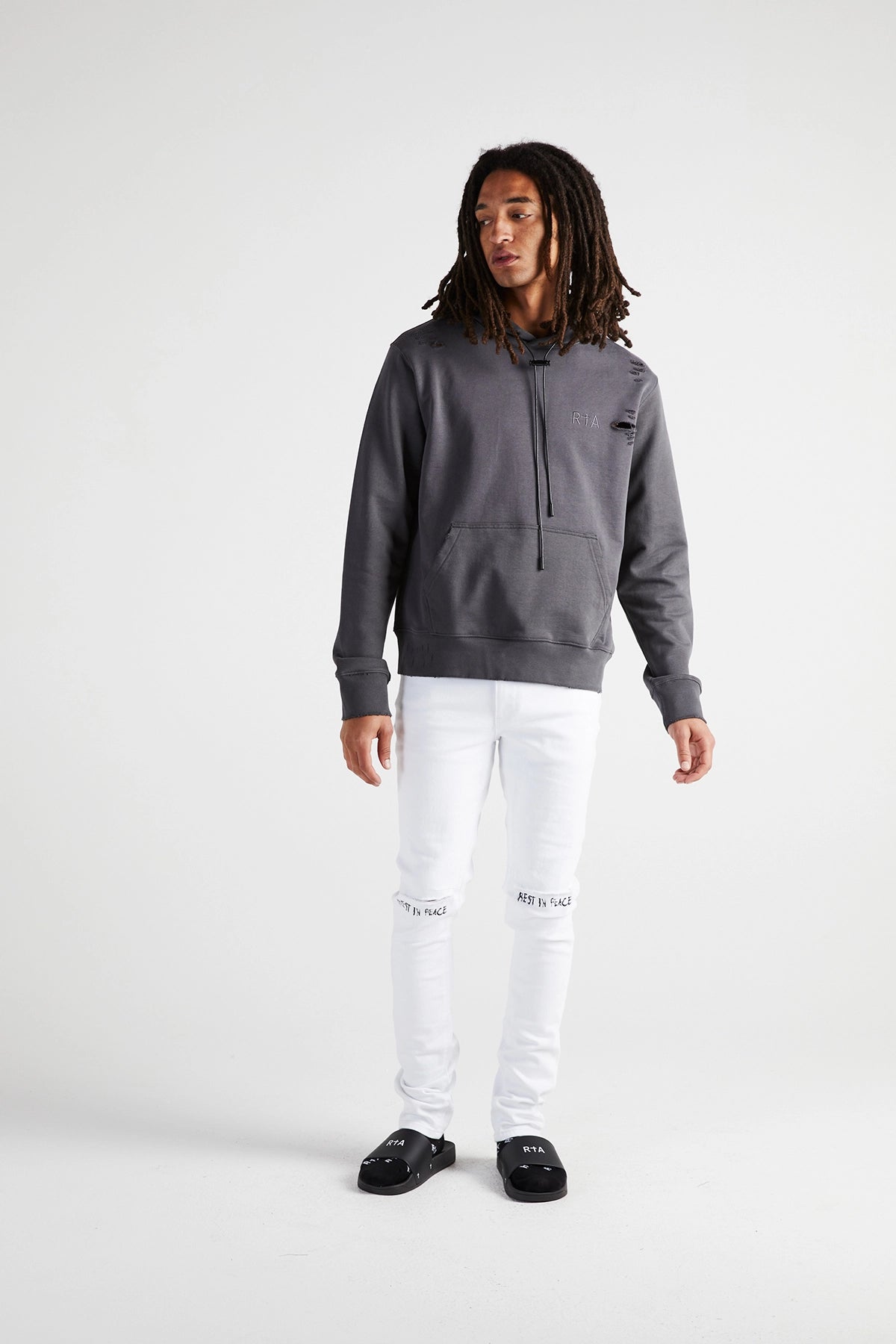 DION HOODIE | DISTRESSED GREY 3 DION HOODIE | DISTRESSED GREY
