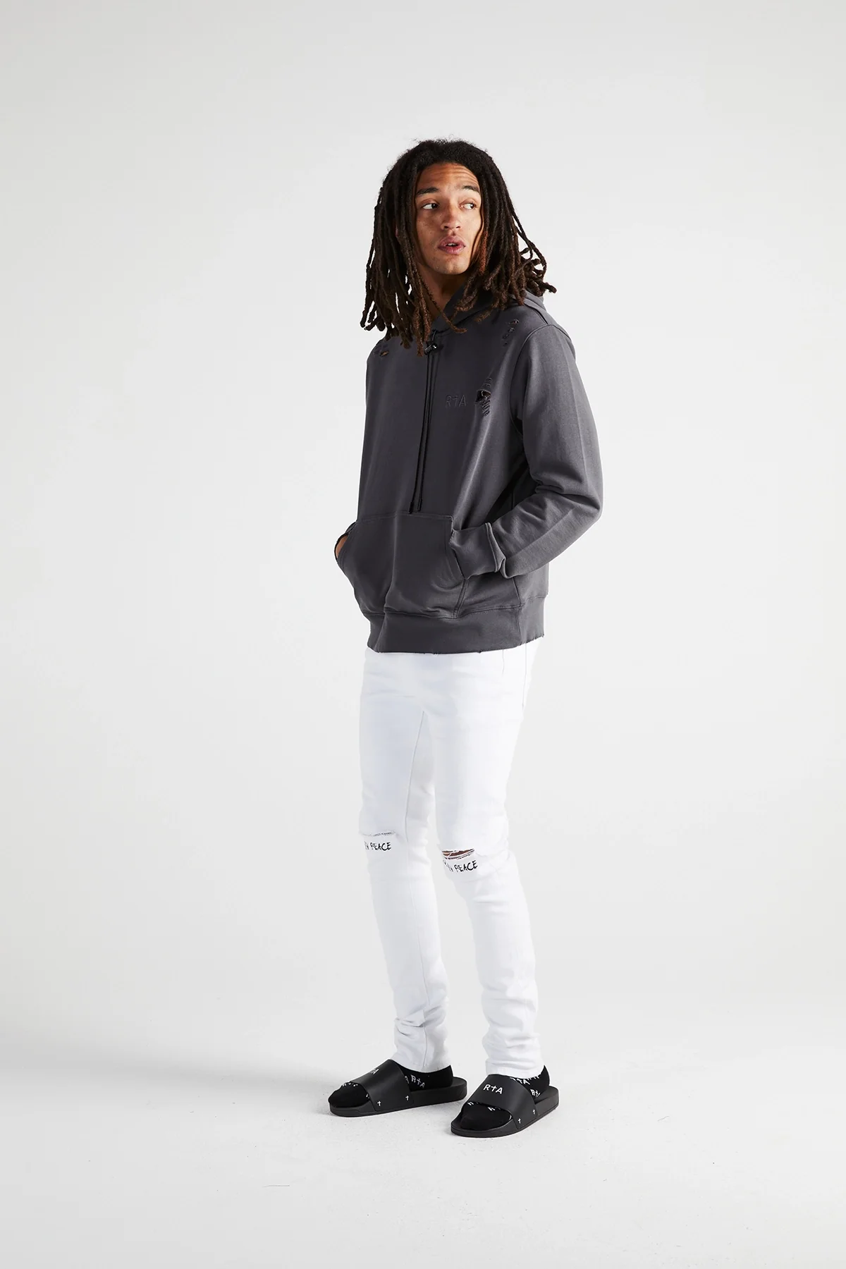 DION HOODIE | DISTRESSED GREY 4 DION HOODIE | DISTRESSED GREY