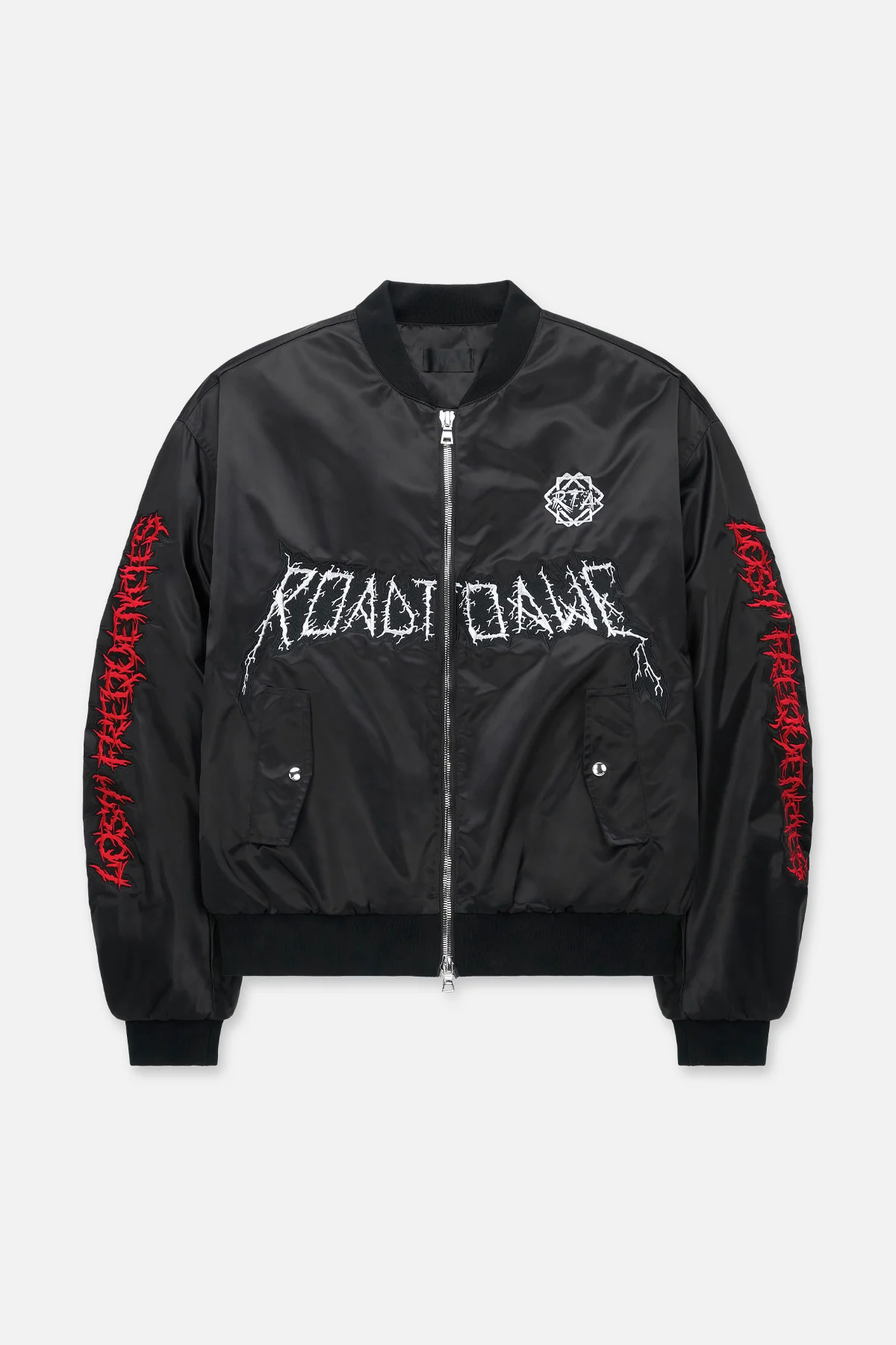 HARVARD JACKET | SHINY BLACK LOST FREQUENCIES