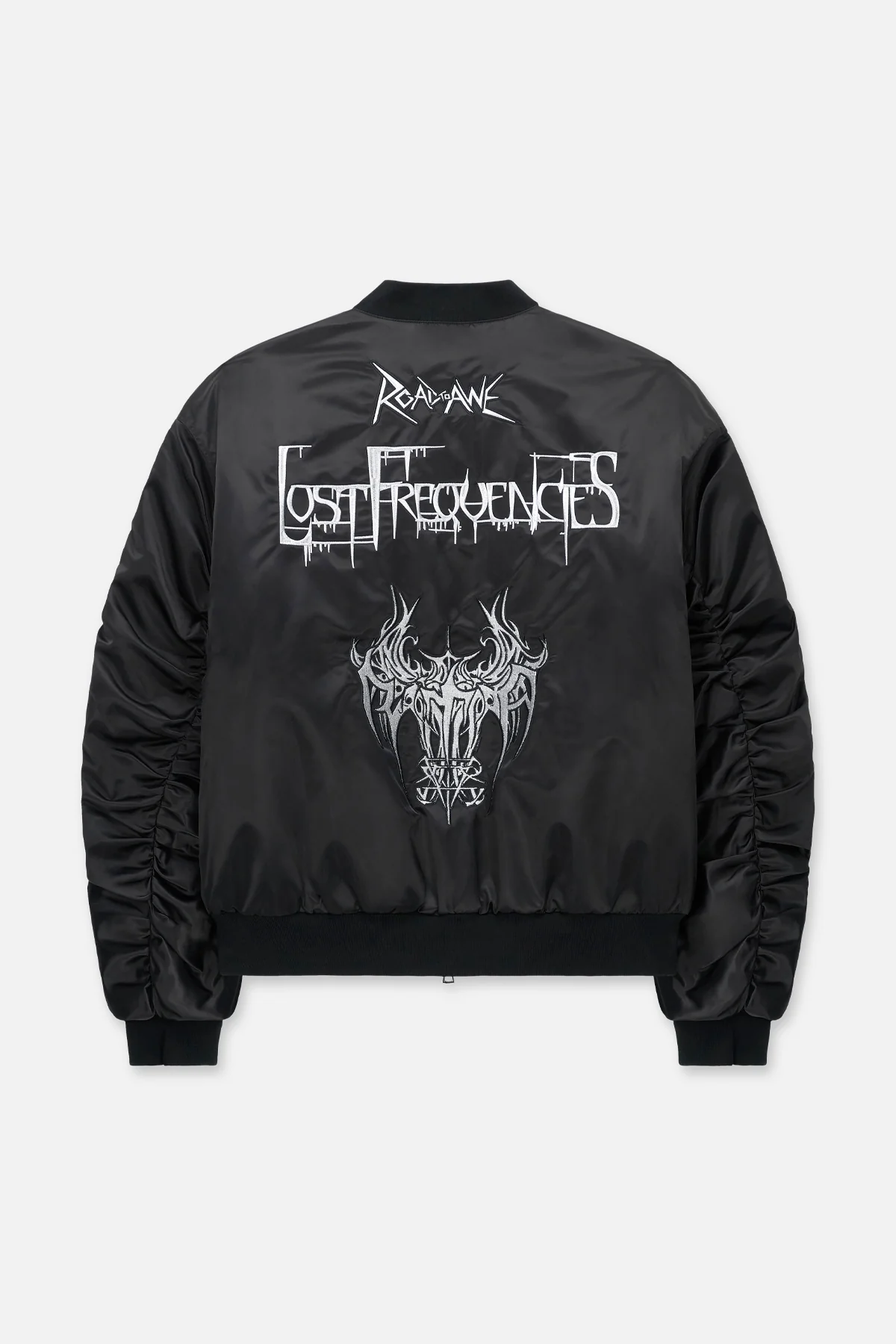 HARVARD JACKET | SHINY BLACK LOST FREQUENCIES