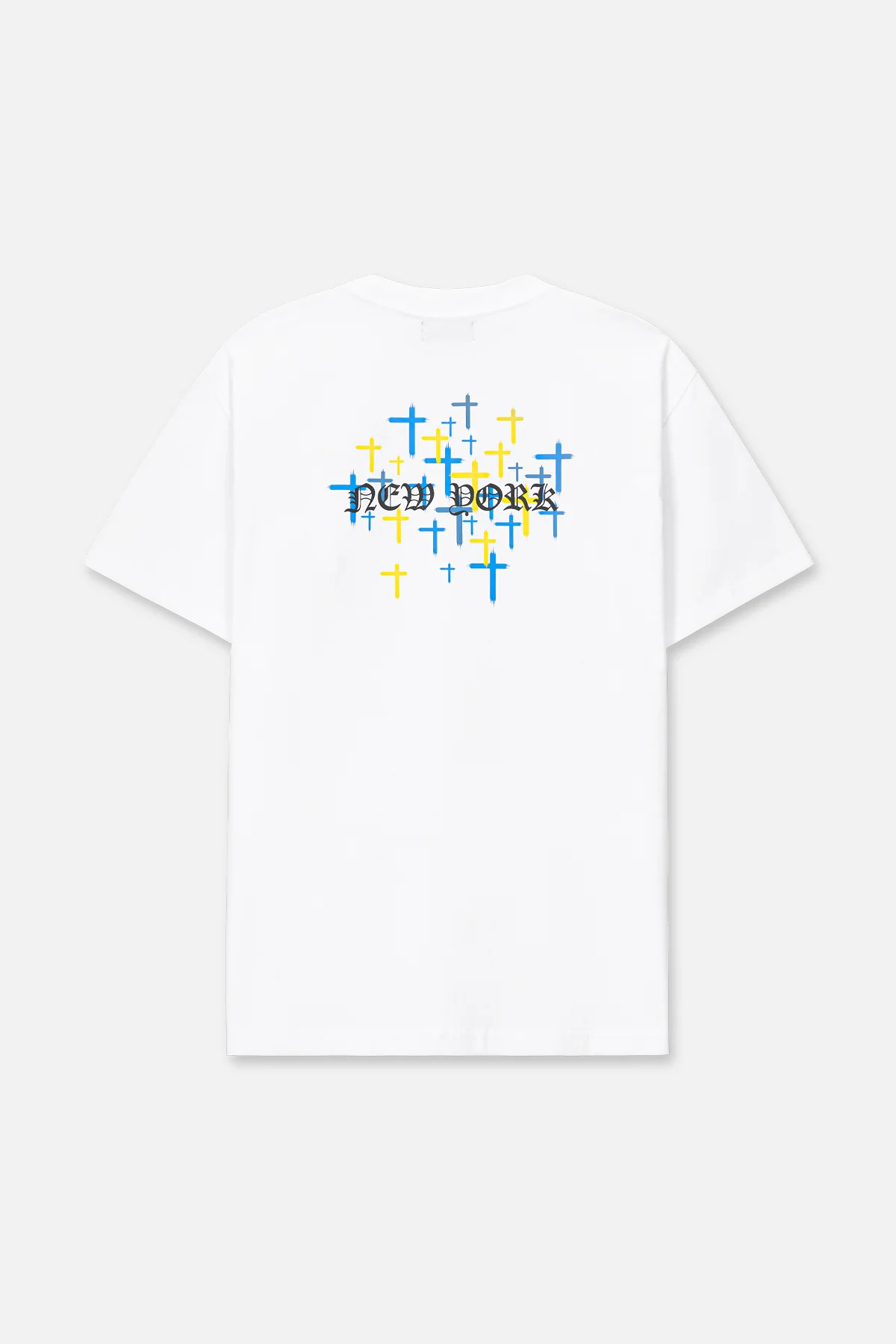 COLIN OVERSIZED SHORT SLEEVE TEE | WHITE OLD ENGLISH NY