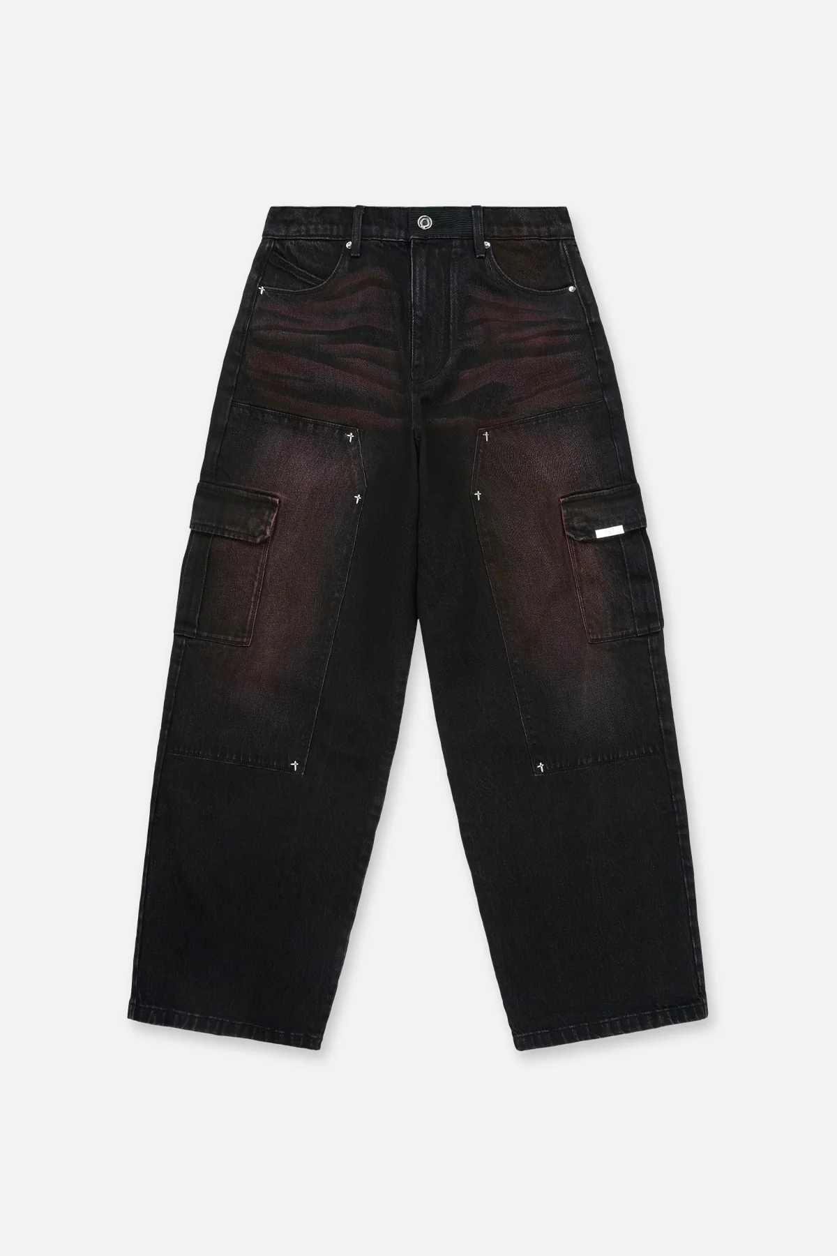 RYAN WIDE LEG CARPENTER JEAN | BLACK RED GLOW
