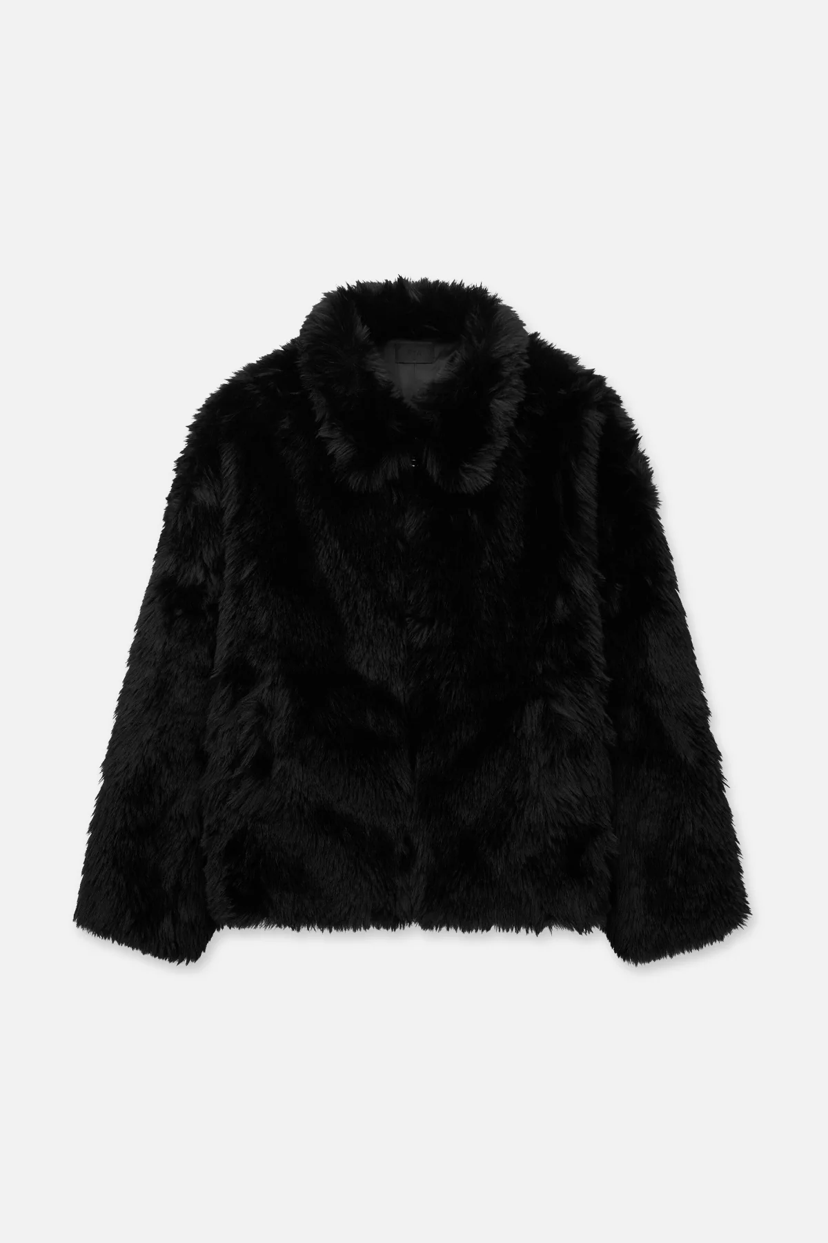 THIAGO FAUX FUR JACKET | BLACK