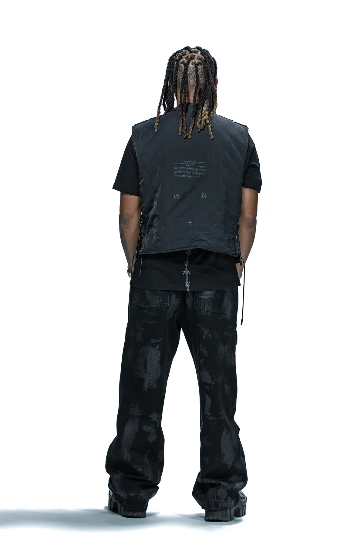 WYLIE CARGO JEAN | BLACK WAX COATED DDG