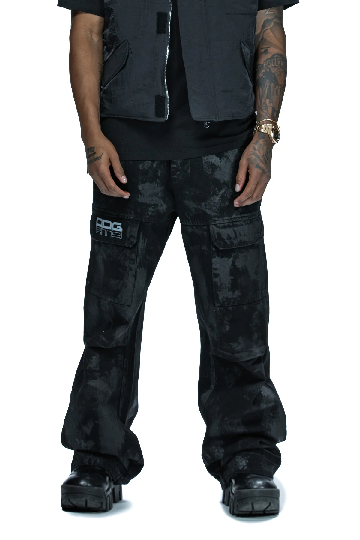 WYLIE CARGO JEAN | BLACK WAX COATED DDG