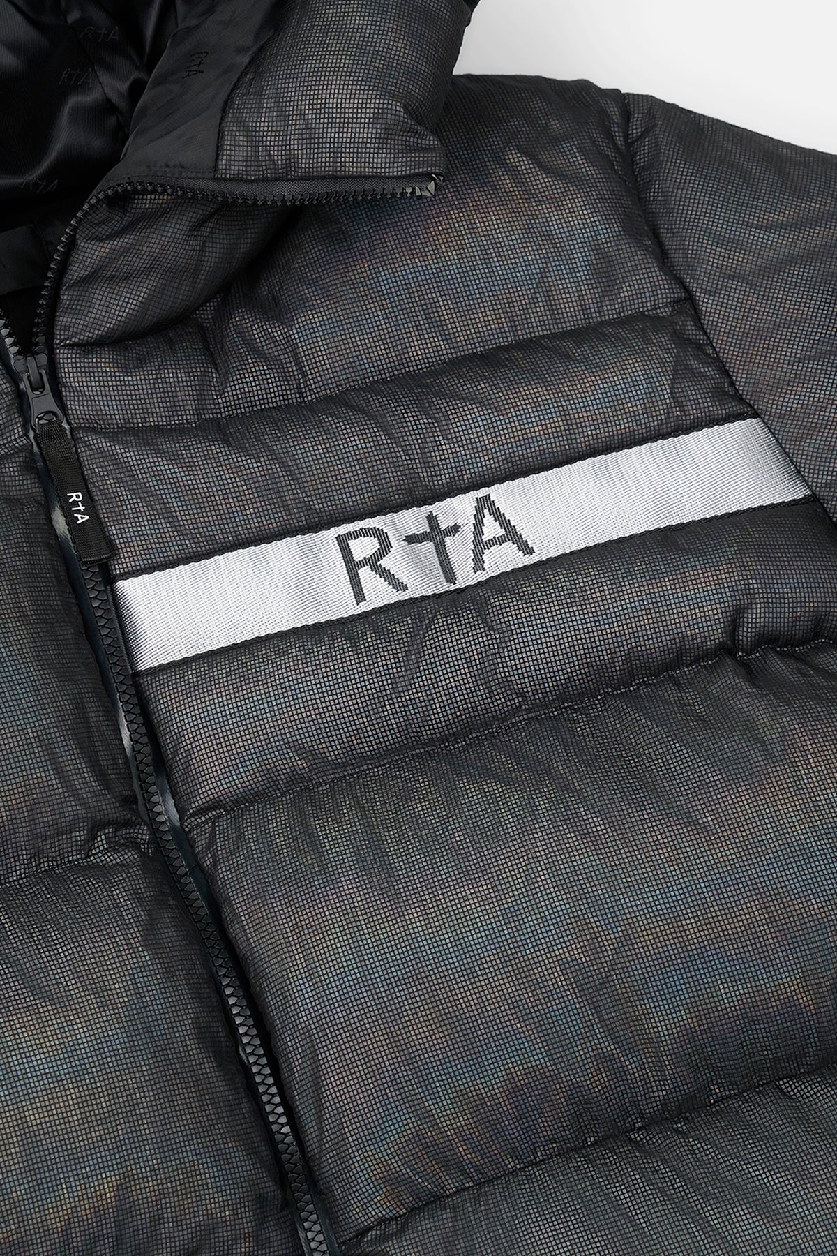 GRANT PUFFER JACKET | BLACK HOLOGRAM
