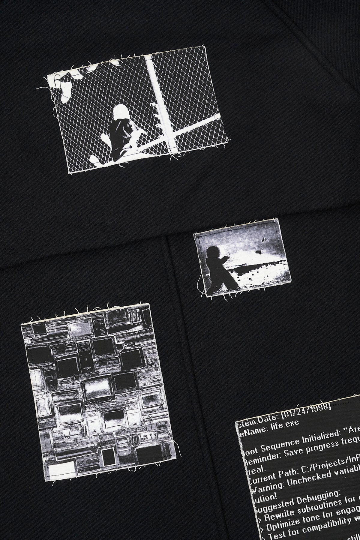 JULIAN TRENCH COAT | BLACK VINTAGE PATCH